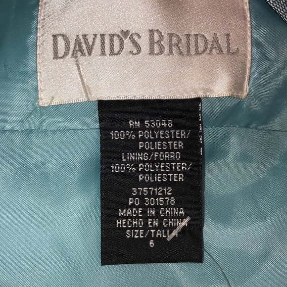 Davids bridal blue dress. 6 - Picture 5 of 5